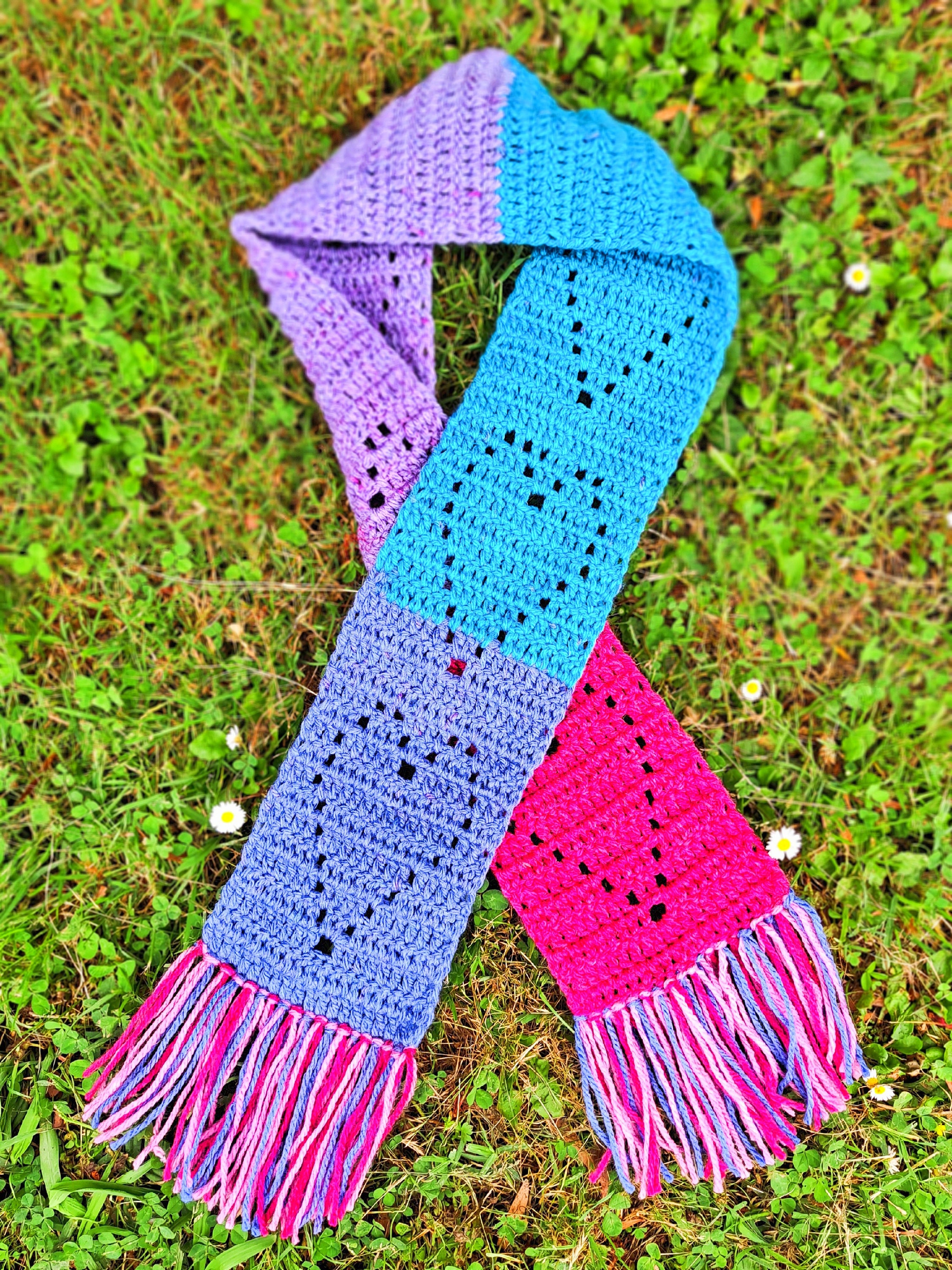 Crochet Pattern Boho Heart Filet Scarf Crochet Kid's Etsy Australia