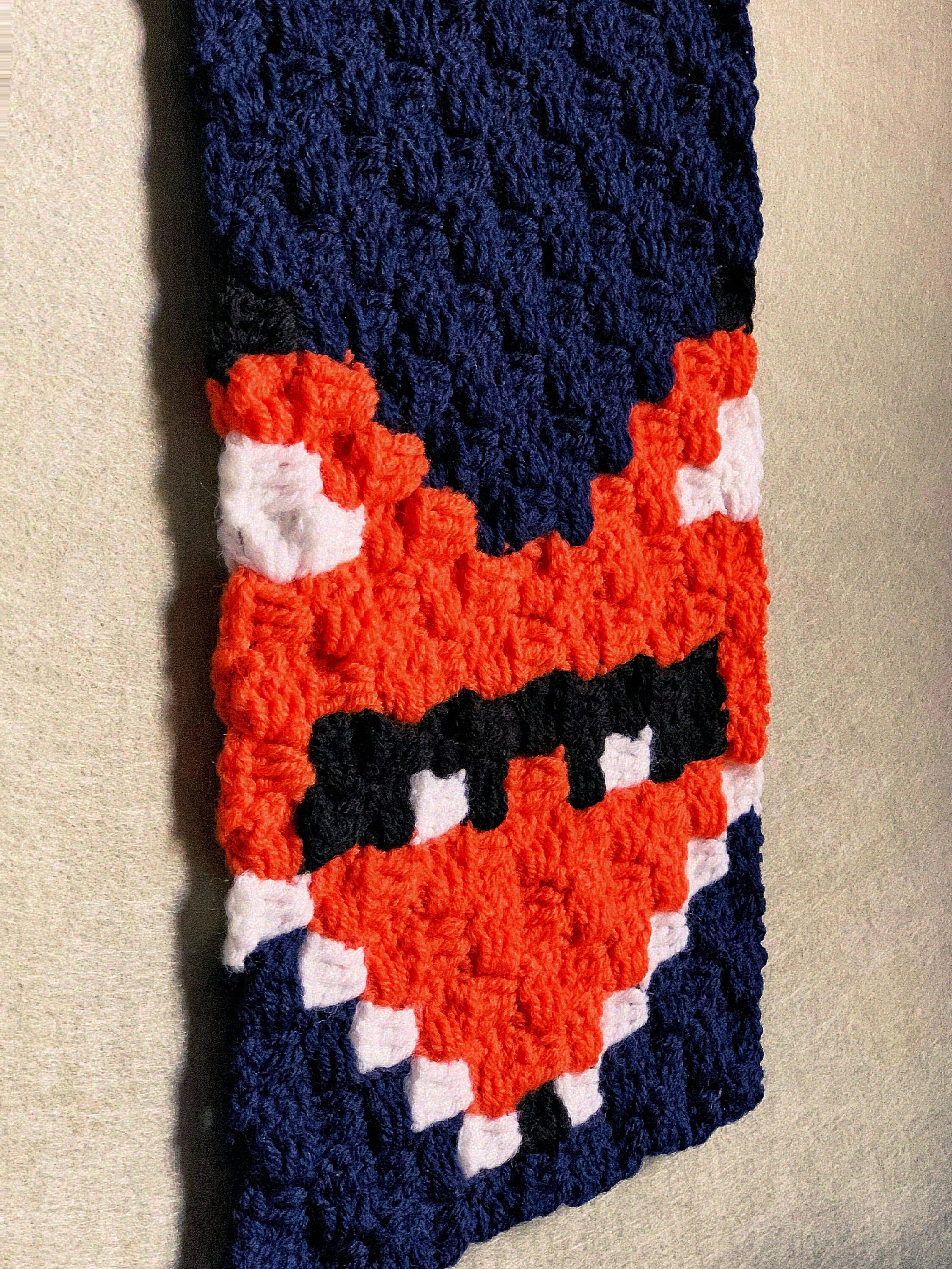Crochet Pattern Red Fox & Bandit Fox Scarf, C2C Fox Scarf Pattern, 2 ...