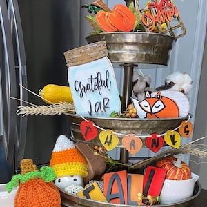 Tiered tray cut file, Fall Themed cut file, Fall tiered tray svg, Gather svg, Thanksgiving svg, Fall svg, Laser cut file for tiered tray
