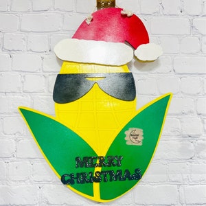 Corn Christmas Door hanger Laser cut file