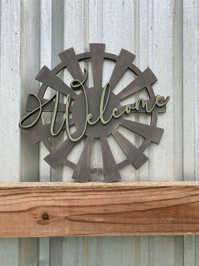 Windmill Wall Art Svg, Windmill, Welcome Yall, Howdy Svg, Farmhouse ...