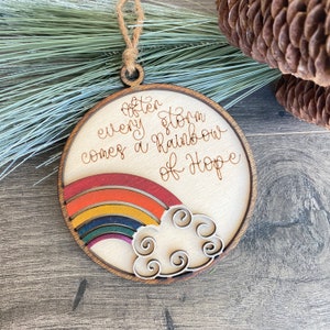 Rainbow baby Ornament SVG, Laser cut file Rainbow ornament, Rainbow Ornament Cut file, LAser cut file ornament, Glowforge Rainbow ornament