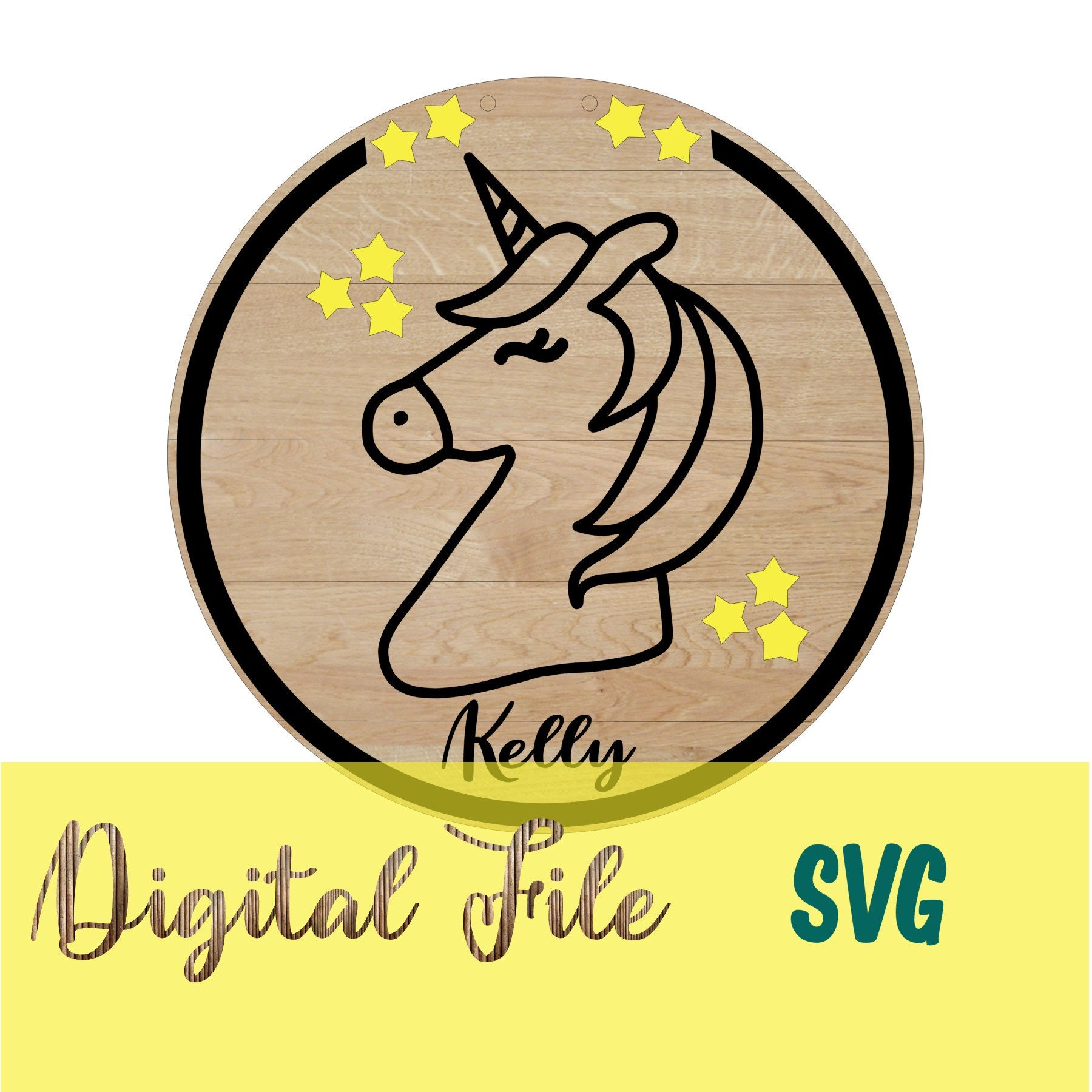 Digital File DIY Unicorn Kit Unicorn Paint Kit Unicorn Etsy