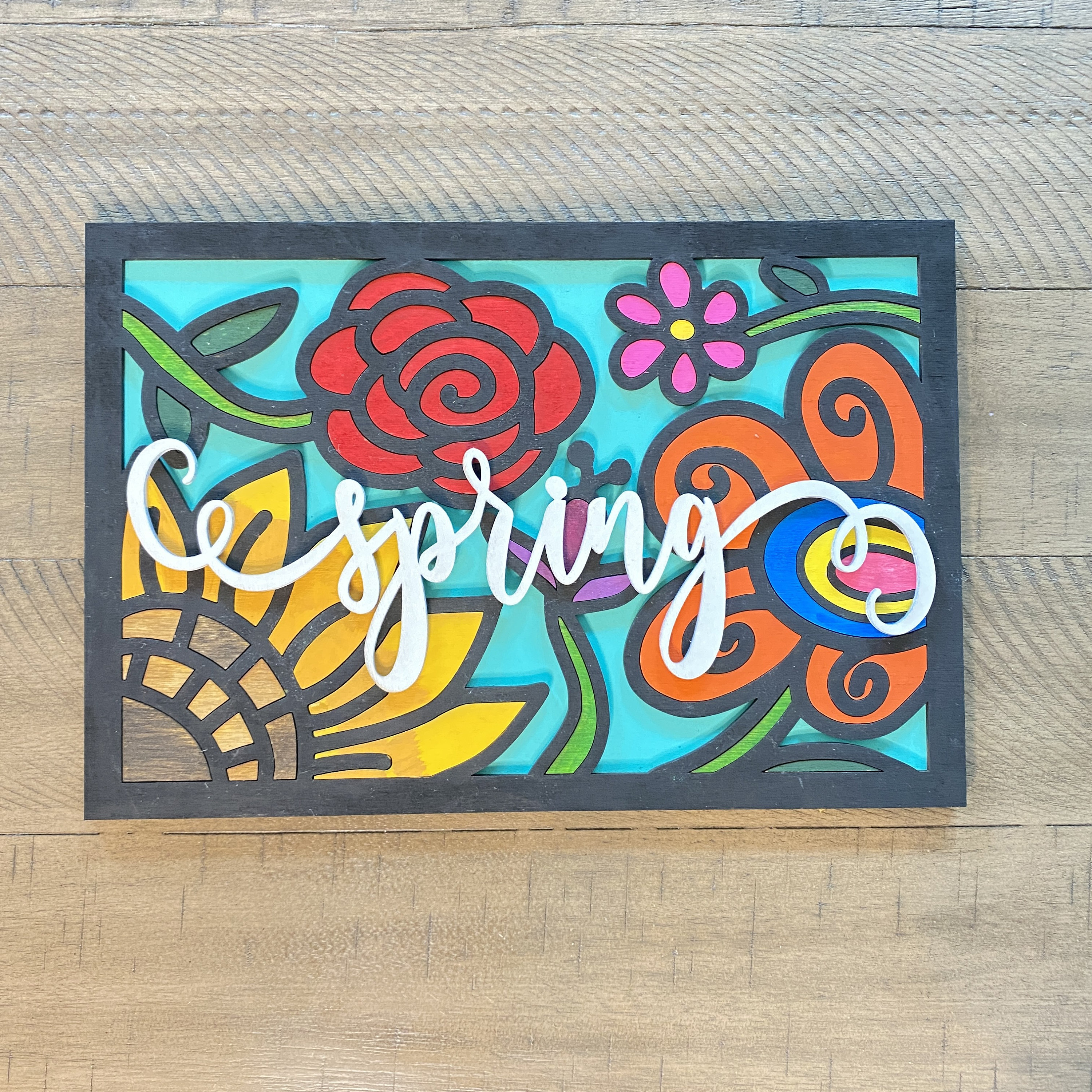 Spring Laser Files Floral Laser Cut File Floral Spring Wall Art Laser Cut File - Etsy