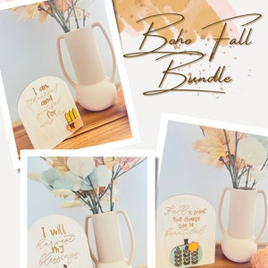 Boho Fall Arch Bundle svg, Fall is proof that change can be beautiful SVG, I will harvest my blessings SVG