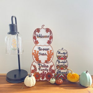 Stacked Pumpkins Bundle laser cut file, Laser cut file Fall Pumpkins Shelf sitter, Stacked Pumpkins Laser cut file, Pumpkins bundle svg, svg
