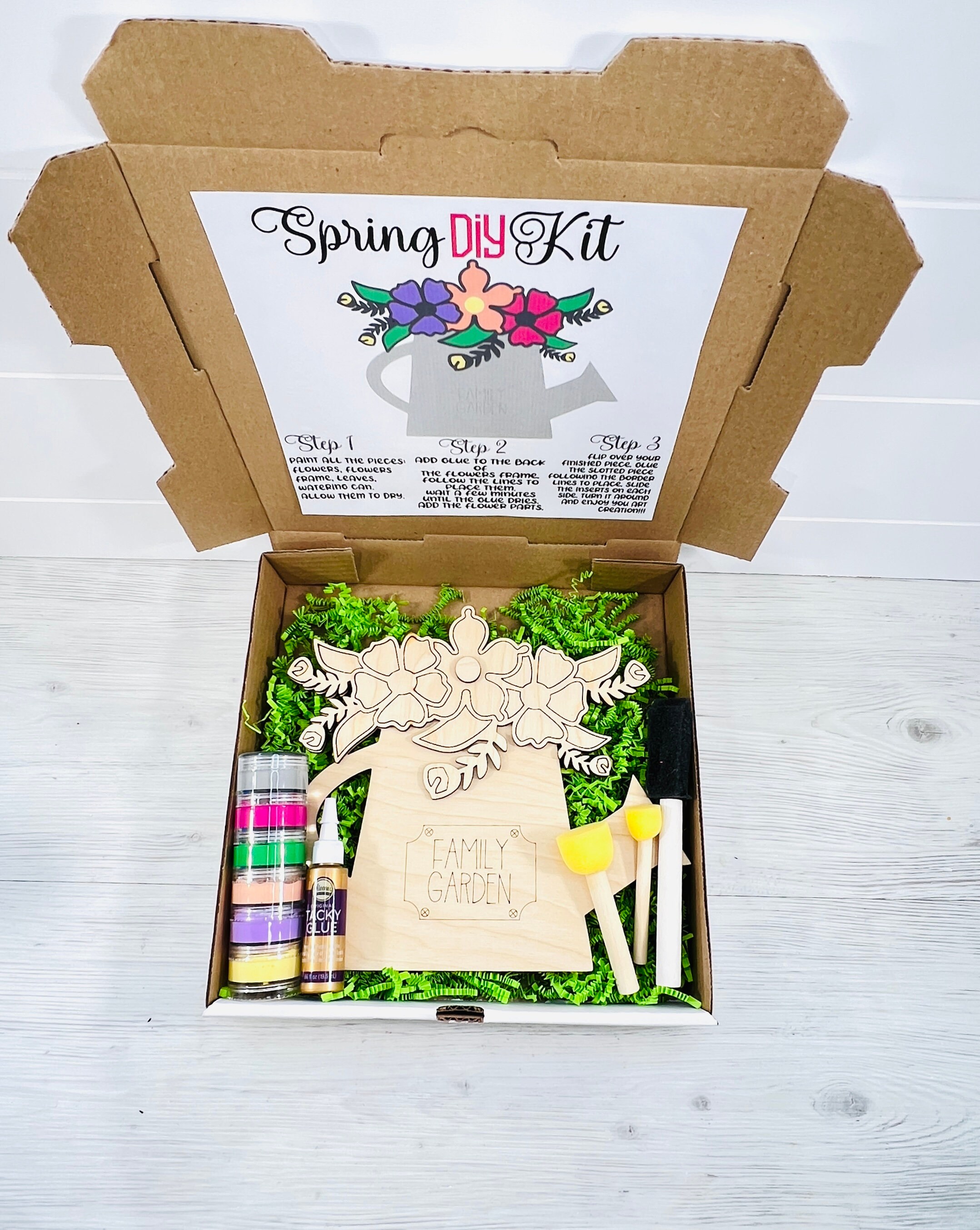 Spring DIY Kit With Instructions Letter Included Cut File, Watering Can ...