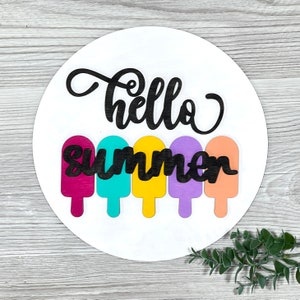 Hello Summer Popsicles Diy Kit svg with instructions letter included, DIY kit svg, Summer DIY kit svg, Popsicles DIY kit svg,  Diy kit svg