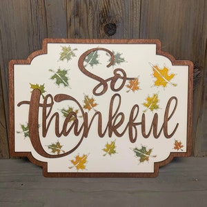 So thankful laser cut file, Fall bundle laser cut file, Thankful glowforge file, Glowforge file, Glowforge laser cut file, So Thankful Bund