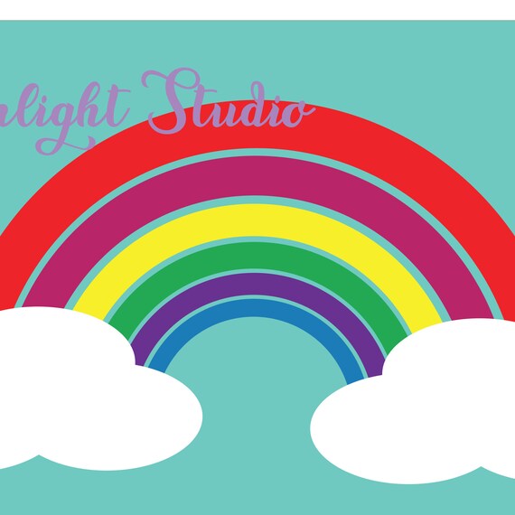Download Plain Rainbow Svg Rainbow Sublimation File Rainbow Svg Etsy