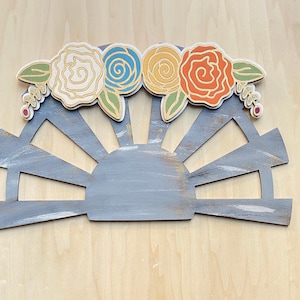 Windmolen bloemen muur kunst SVG, boerderij windmolen SVG, boerderij windmolen gesneden bestand, windmolen gesneden bestand, Glowforge bestand, laser gesneden bestand, bloemen SVG