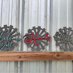 Windmill Wall Art Svg, Windmill, Welcome Yall, Howdy Svg, Farmhouse ...