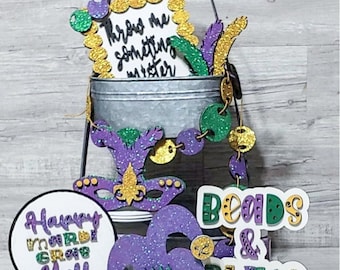 Tiered tray cut file, Mardi Gras Themed cut file, svg, Throw me something mister, Laser cut file, Digital cut file, Glowforge, Mardigras svg