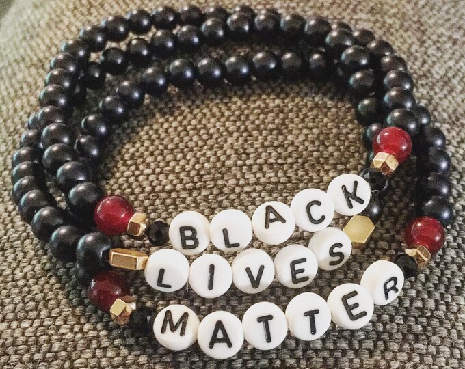 BLACK LIVES MATTER Bracelets 3 Piece Set