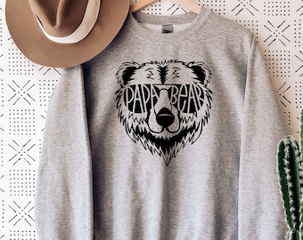 Papa Bear Shirt, Dad Shirt, Father's Day t-shirt, sweatshirt, husband present, Father's Day Gift