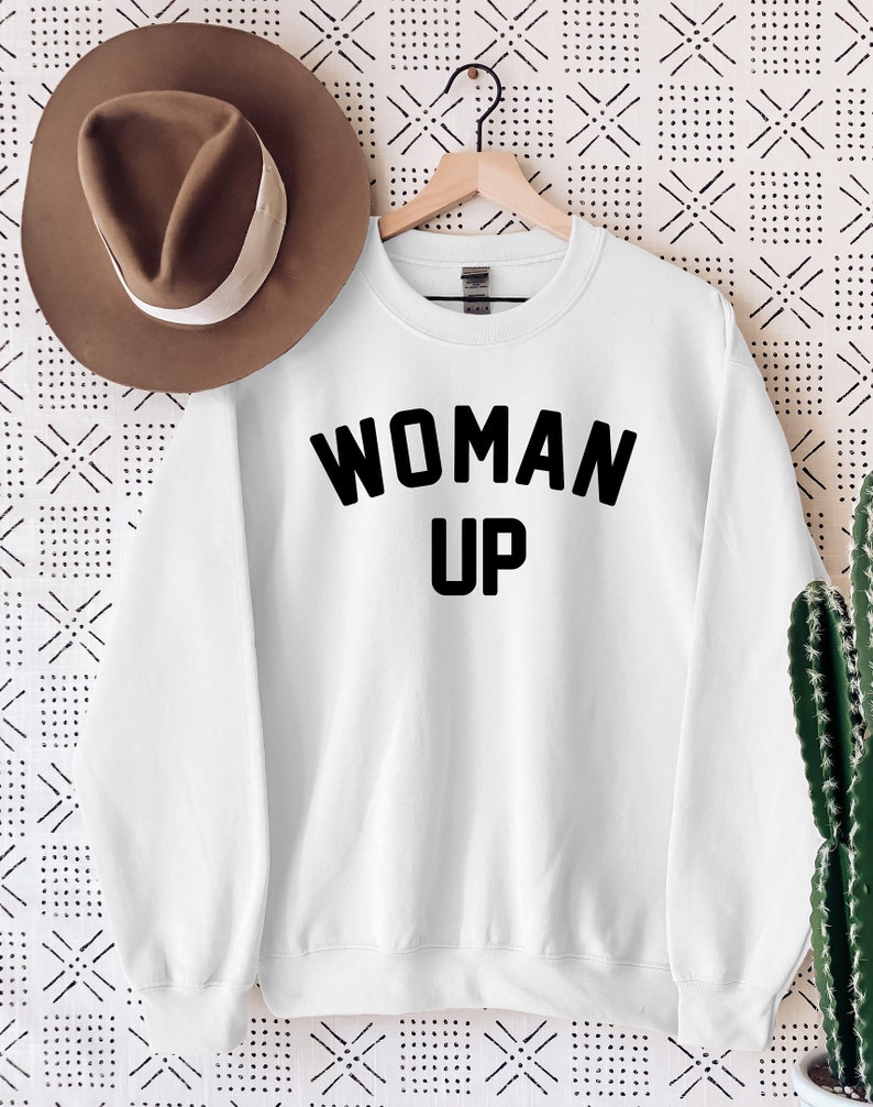 Woman Up T-shirt Feminist Woman Up Shirt Strong Woman Shirt Girl Power Shirt International Womens Day Month Gift Tee Shirt Sweatshirt Tote image 4