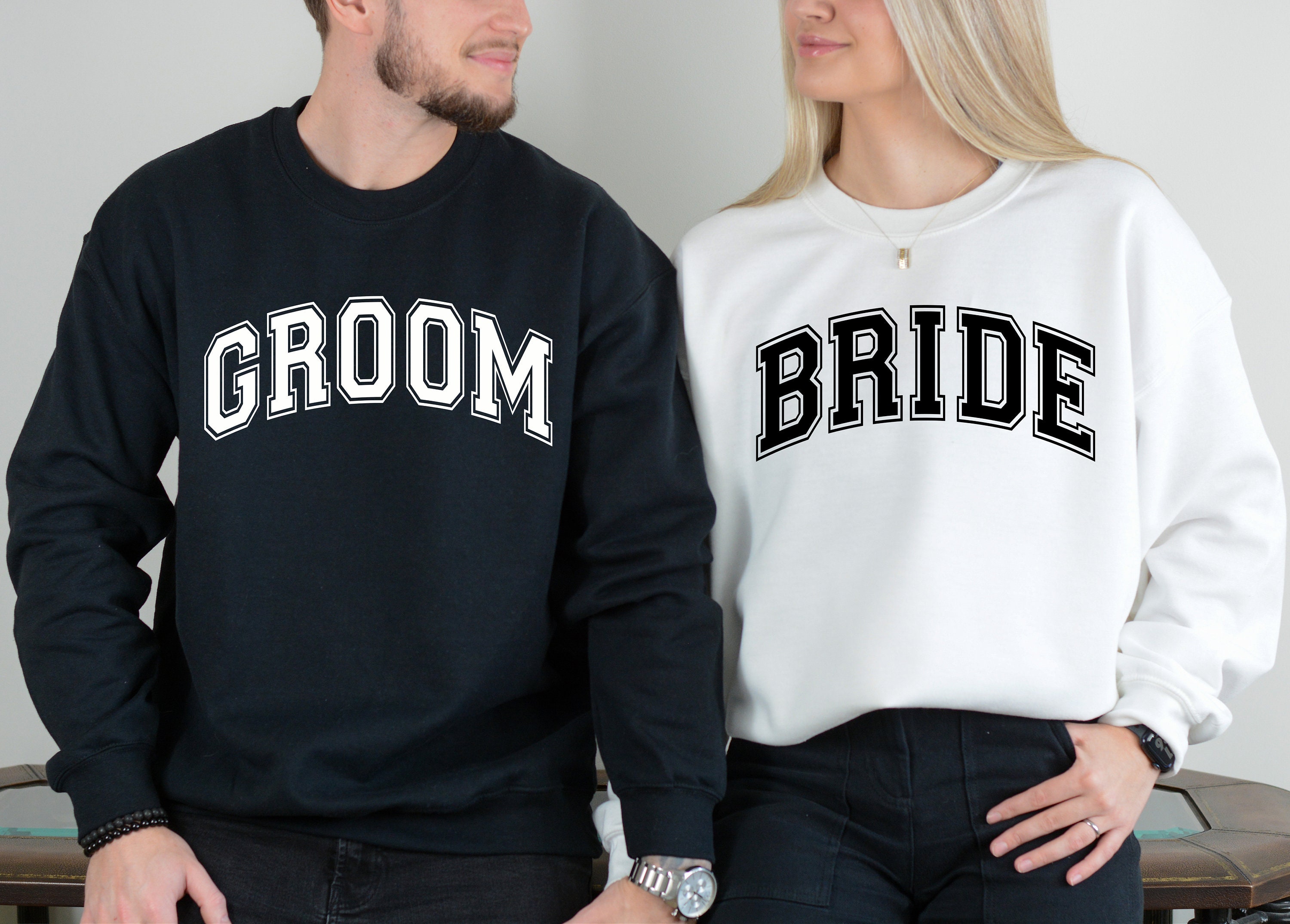 Bride Groomsweatshirt Bridal Shower Gift Groom Gift - Etsy