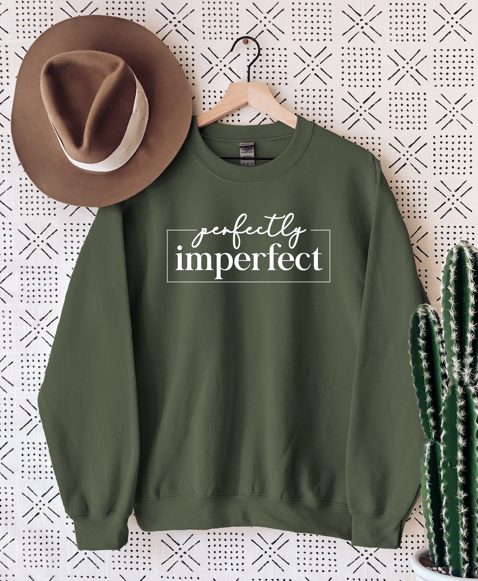 Perfectly Imperfect Shirt Sweatshirt Inspirational Quotes | Etsy