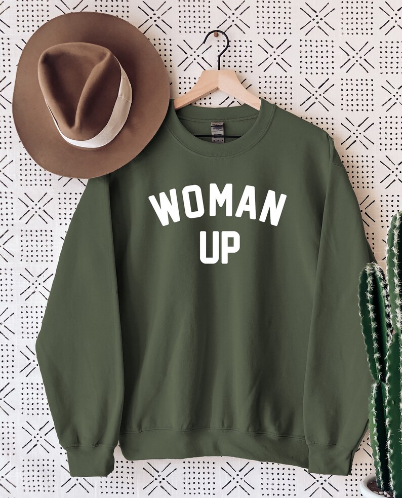 Woman Up T-shirt Feminist Woman Up Shirt Strong Woman Shirt Girl Power Shirt International Womens Day Month Gift Tee Shirt Sweatshirt Tote image 2