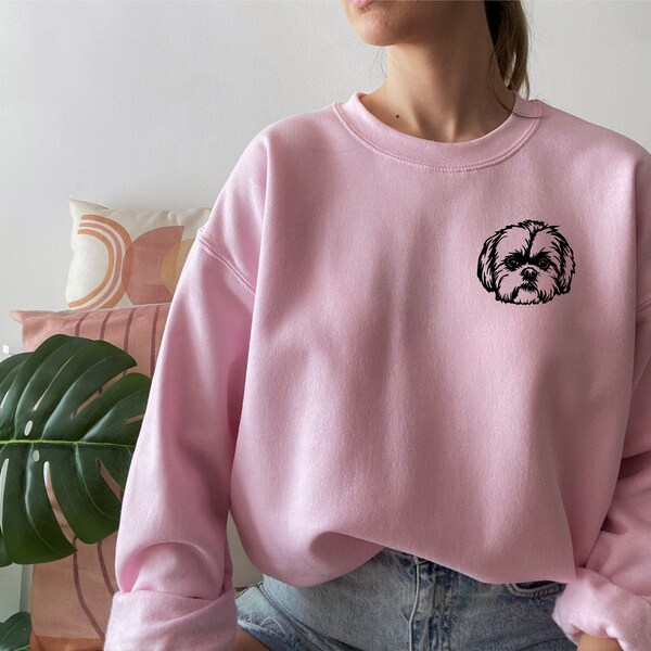 Shih Tzu Botanist Flower Sweatshirt