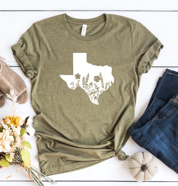 Texas Shirt Texas Floral Shirt Womens Texas Shirt Ladies | Etsy