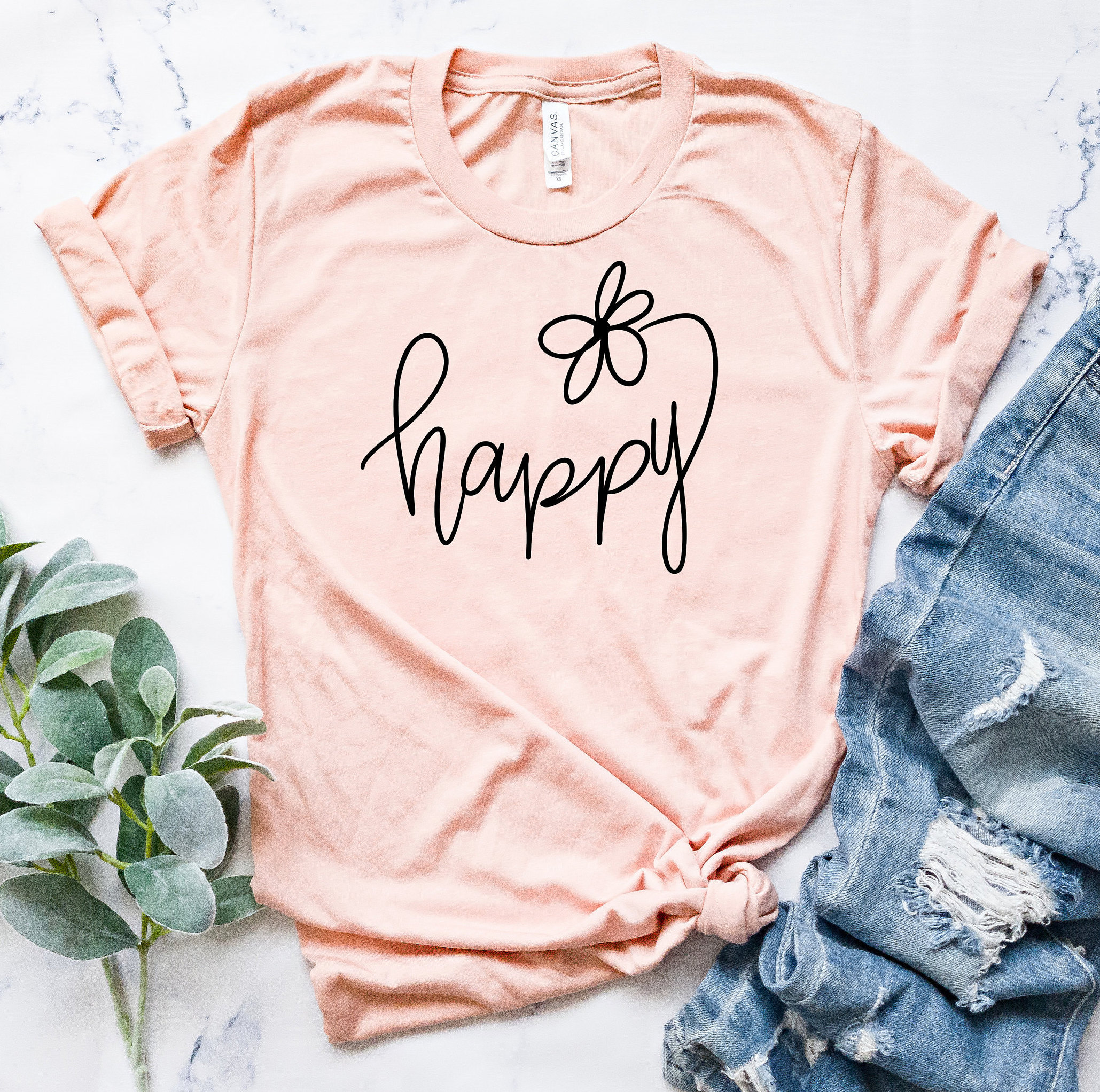 Happy Shirt Choose Happy Shirt Happy Tshirt Womens Shirt Etsy