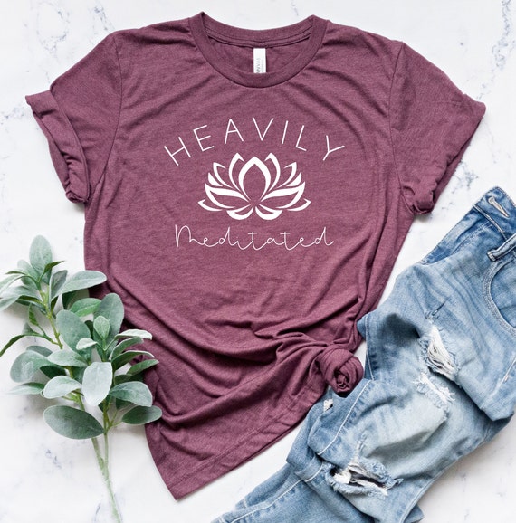 Namaste Yoga Painted Lotus Flower T-Shirt Namaste Yoga Painted Lotus Flower T-Shirt