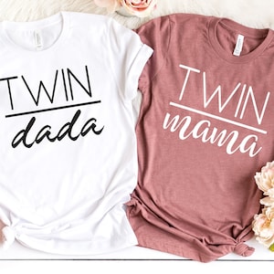 Twin Mama Shirt, Twin Mommy Shirt, Twin Mom Shirt, Mom of Twins Shirt, Gift for Mom of Twins, Twin Mom Shirt,Unisex Jersey Short Sleeve Tee