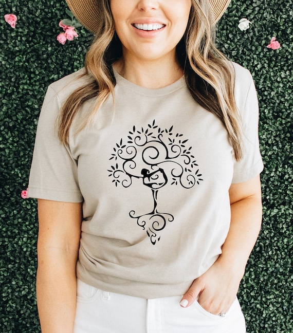 Tree of Life Yoga Camisa Yoga Camiseta Unisex Yoga Maestro Regalo Yoga Amante Regalo Camisa Espiritual Camisetas de Meditacion Yoga Tree Yoga Top Etsy Mexico