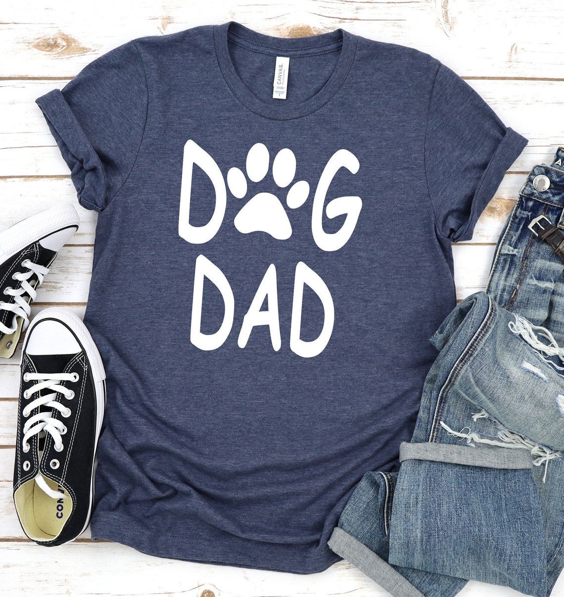 Dog Dad TShirt Dog Dad Fur Dad Father's Day Gift Dad Etsy.de