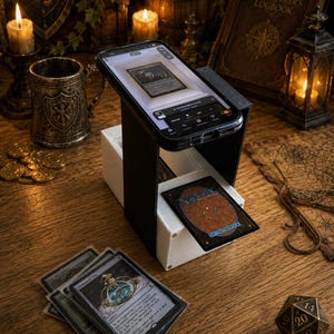3d printed mtg card scanner CloudValley TCG Stand for Collector Trading Cards, 【ABS Material】Adjustable Holder for Phone Scanning,【Fast Scan & Price Check】Compatible with ManaBox APP（Non-3D Printing） : Health & Household making it easier to scan Card Slinger 3.0 - for
