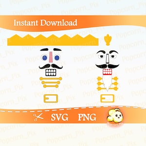 Christmas Nutcracker SVG cut file for Cricut, Holiday Tumbler PNG printable, Classic Gift Decal