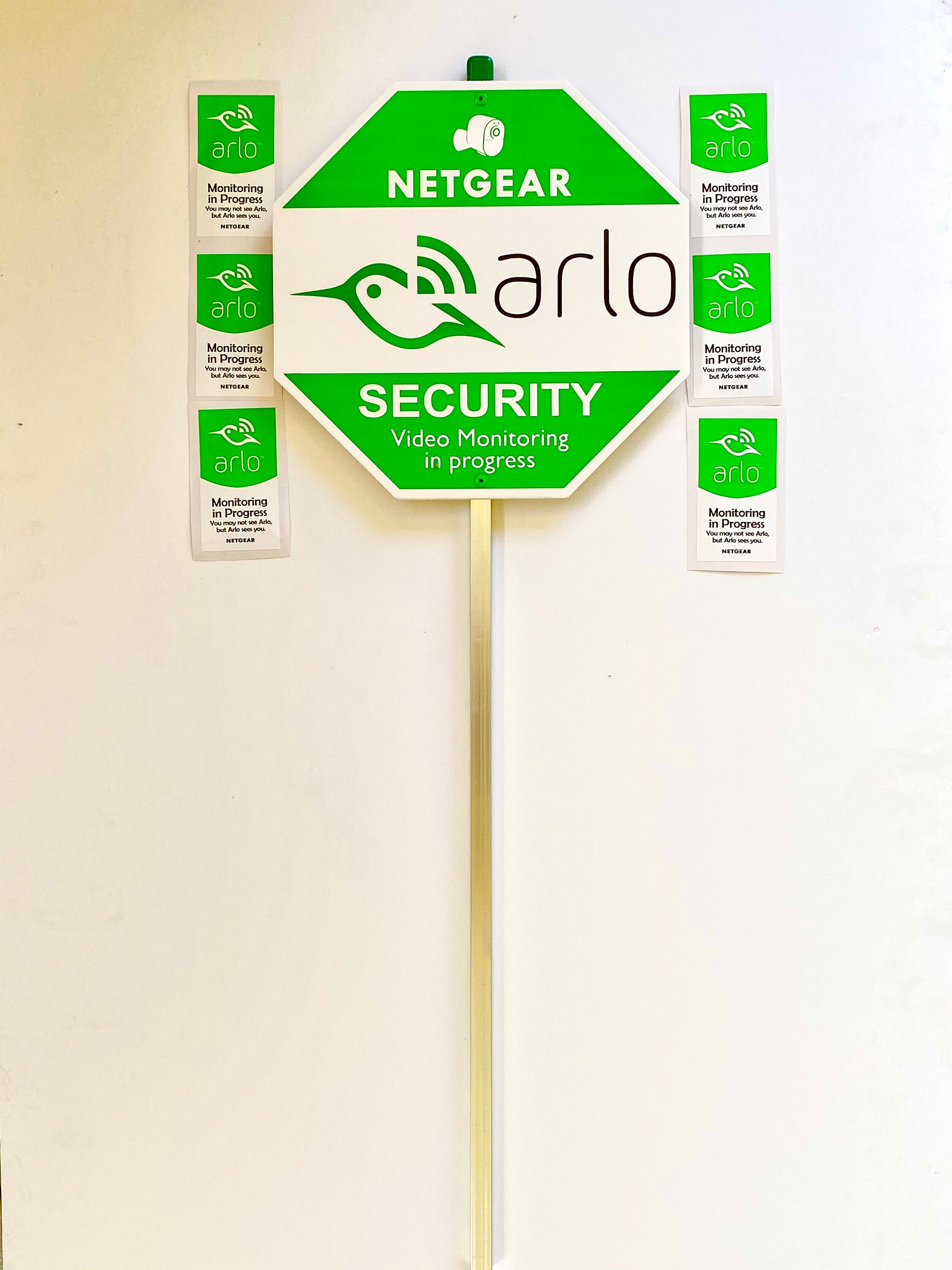 HOME security Arlo yard Sign with 6 sticker Etsy
