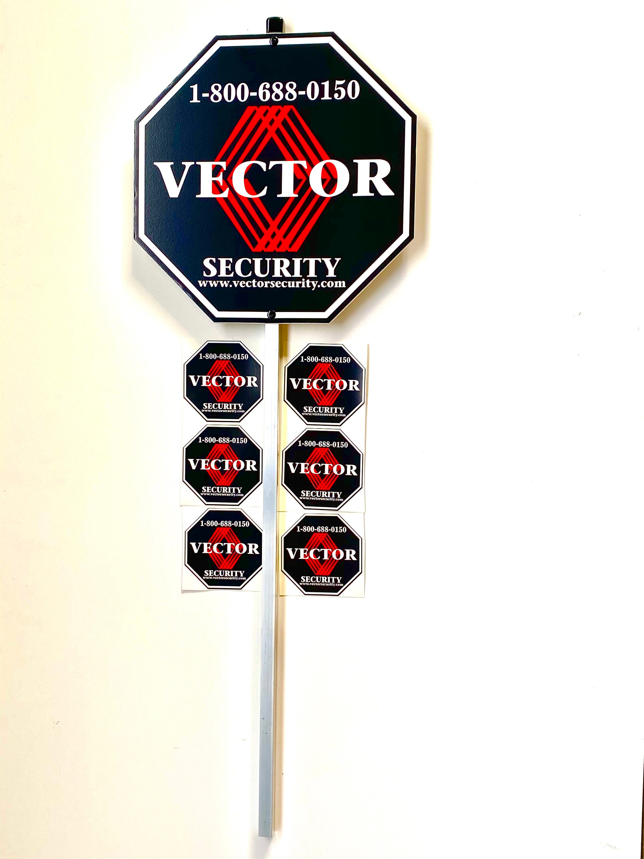 NEST SECURITY yard sign With 6 Stickers for doors and   windows. 