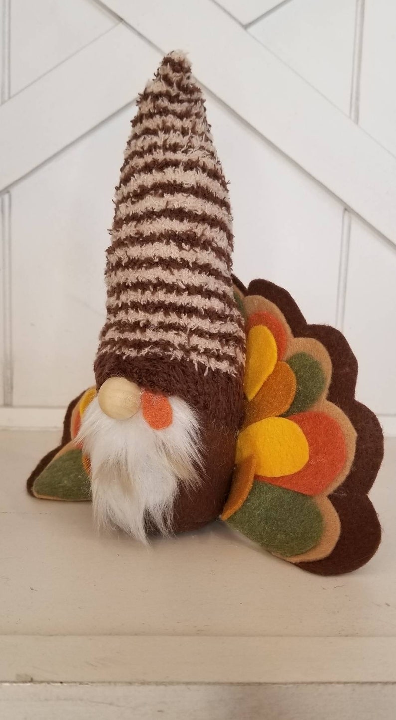 Thanksgiving Gnomes Pilgrim Gnome Turkey Gnome November Etsy