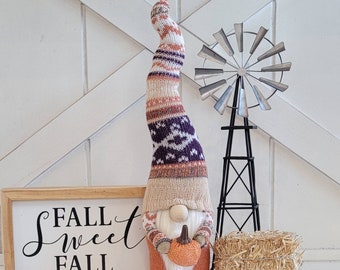Fall Gnome, Pumpkin Gnome, Sweater Gnome, Autumn Gnome, Harvest Gnome