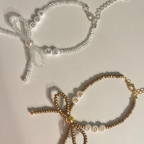 Invisible String Gold and Silver Friendship Bracelets