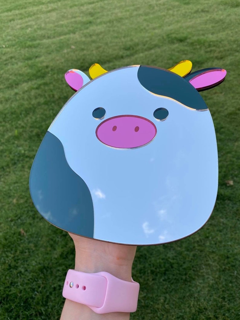 Connor The Cow Squish Mirror, 8in, Squishmallow Decor 