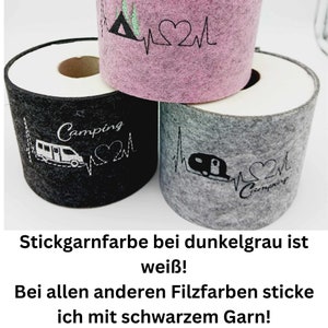 Storage of toilet paper for the caravan felt cuff gift and decoration idea for campers image 6