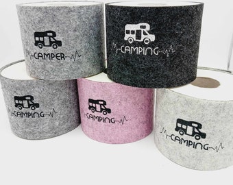 Storage of toilet paper for the motorhome - cuff made of felt - gift camper decoration idea camping -