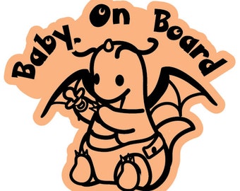 Pokemon Pichu Baby On Board Bebe A Bord French Car Etsy