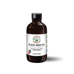 BioNatal Ethiopian Black Seed Oil – Cold Pressed Nigella Sativa Oil, Non-Filtered, 4.64% TQ,  Immune Support – 4.2 Oz Free Shipping