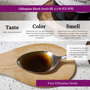 BioNatal Ethiopian Black Seed Oil – Cold Pressed Nigella Sativa Oil, Non-Filtered, 4.64% TQ, Immune Support – 4.2 Oz Free Shipping image 3