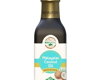 BioNatal Virgin Coconut Oil – 100% Pure, Cold-Pressed, Unrefined, Non-GMO | Natural Cooking Oil, Skin & Hair Moisturizer (5 oz)
