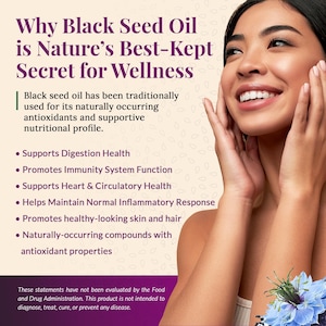 BioNatal Ethiopian Black Seed Oil – Cold Pressed Nigella Sativa Oil, Non-Filtered, 4.64% TQ, Immune Support – 4.2 Oz Free Shipping image 4