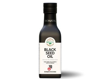 BioNatal Ethiopian Black Seed Oil – 100% Pure, Cold-Pressed Nigella Sativa, Unrefined, Non-GMO, Glass Bottle, Fresh Crop (5 oz)
