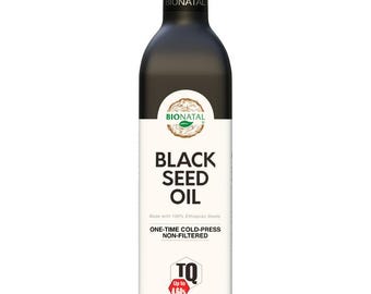BioNatal Ethiopian Black Seed Oil – 100% Pure, Cold-Pressed Nigella Sativa, Unrefined, Non-GMO, Glass Bottle, Fresh Crop (16 oz)