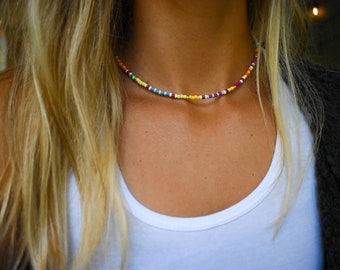 Multi Seed Bead Necklace