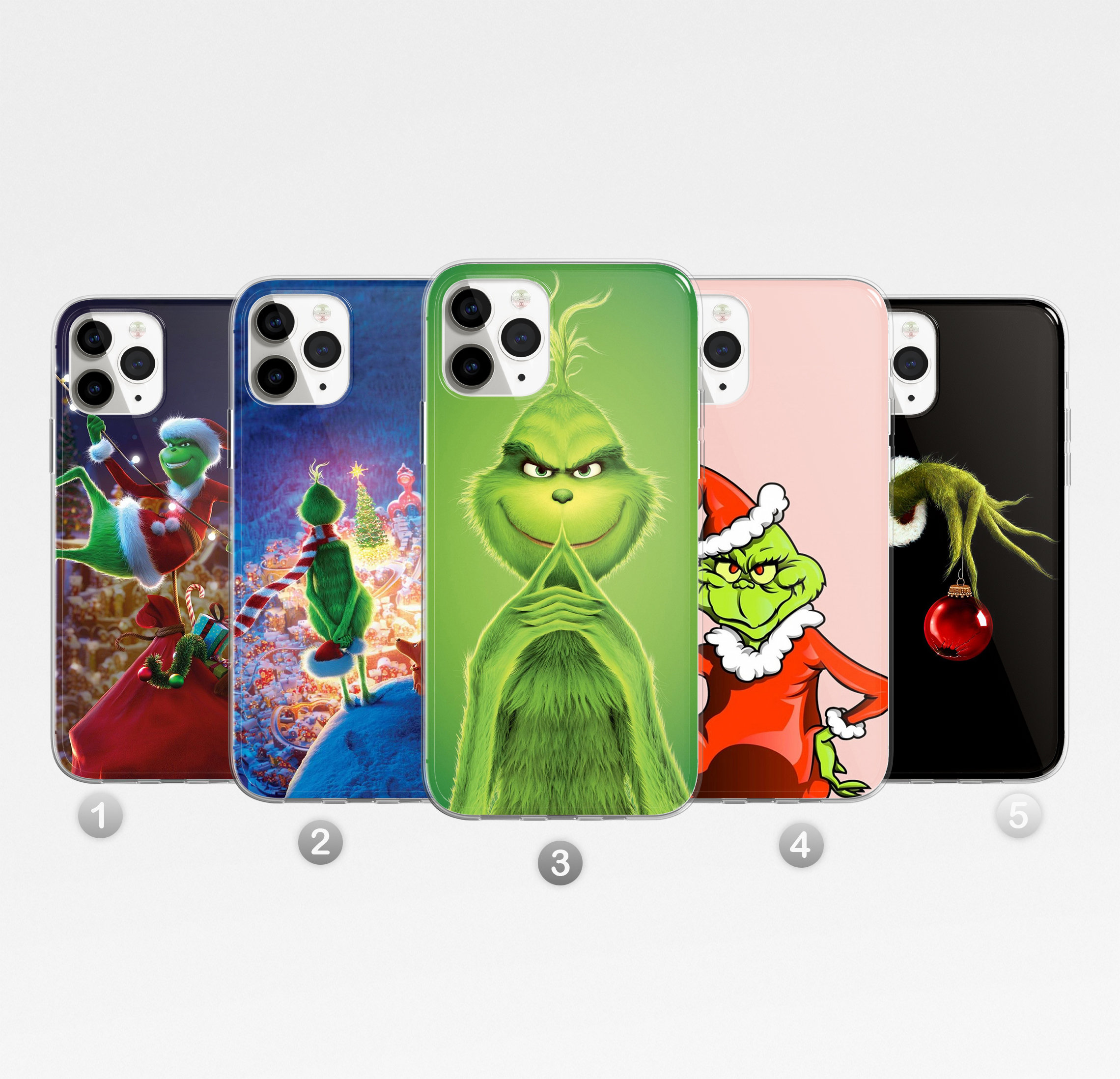 Grinch Phone Case Christmas Cover fit for iPhone 13 Pro 11 Etsy