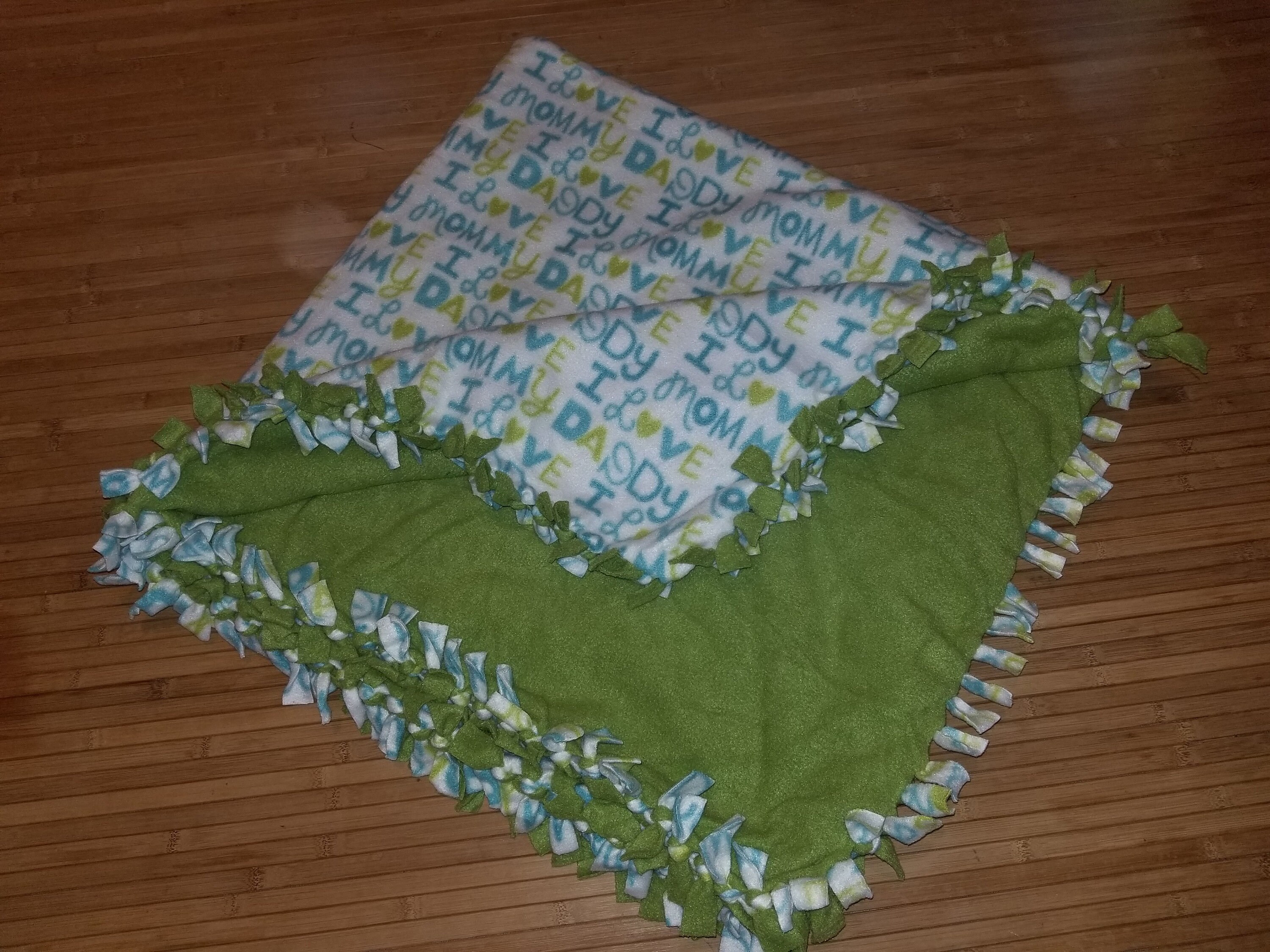 Baby/Toddler Fleece Tie Blanket Boy Etsy
